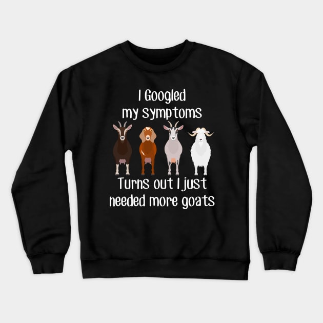 Need More Goats Crewneck Sweatshirt by Psitta